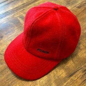 Filson Red Wool Cap